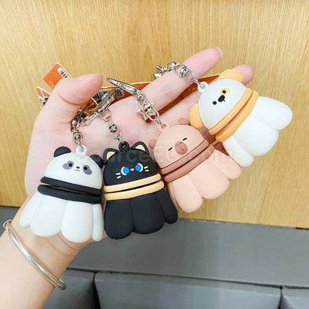 Customization Rotatable Badminton Stress-Relief Keychain Promotional Products
