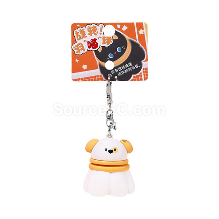 Customization Rotatable Badminton Stress-Relief Keychain Promotional Products
