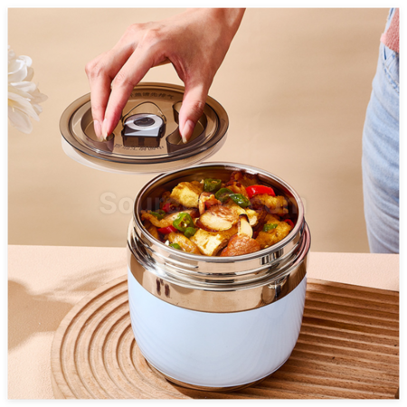 Customization StainlessSteel Double-Layer Vacuum Lunch Box Promotional Products