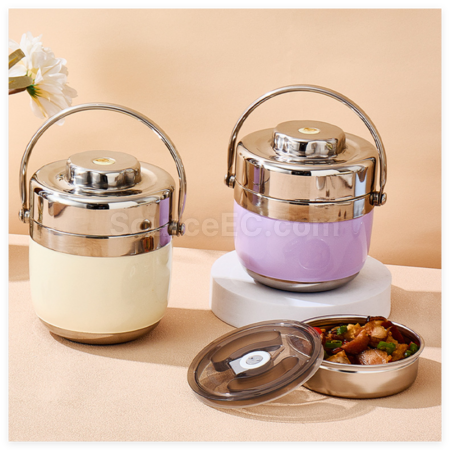 Customization StainlessSteel Double-Layer Vacuum Lunch Box Promotional Products