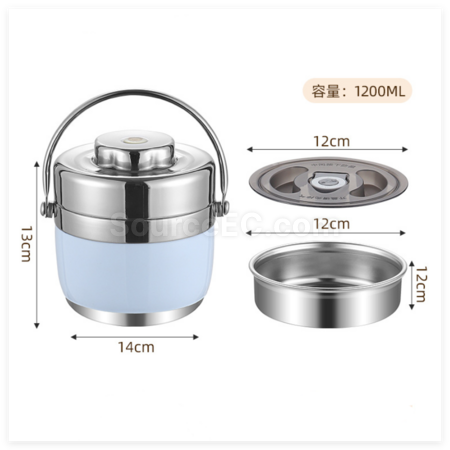 Customization StainlessSteel Double-Layer Vacuum Lunch Box Promotional Products