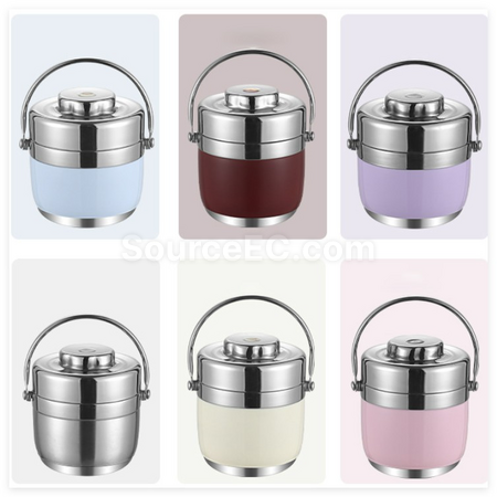 Customization StainlessSteel Double-Layer Vacuum Lunch Box Promotional Products