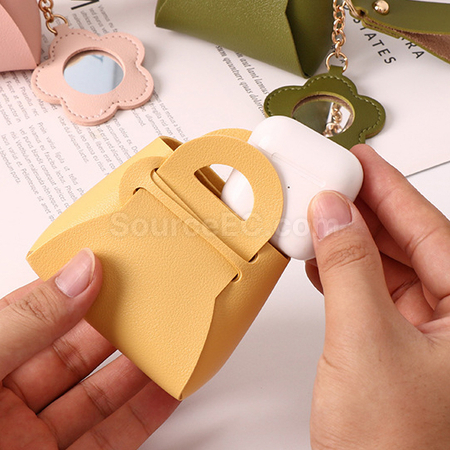 Customization Creative Makeup Mirror Earphone Bag Keychain Promotional Products