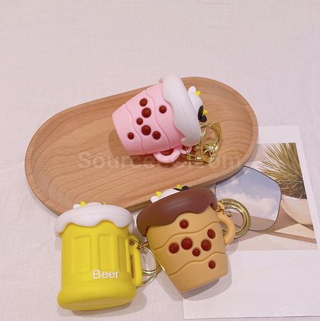 Customization Milk tea squeeze decompression toy keychain Promotional Products
