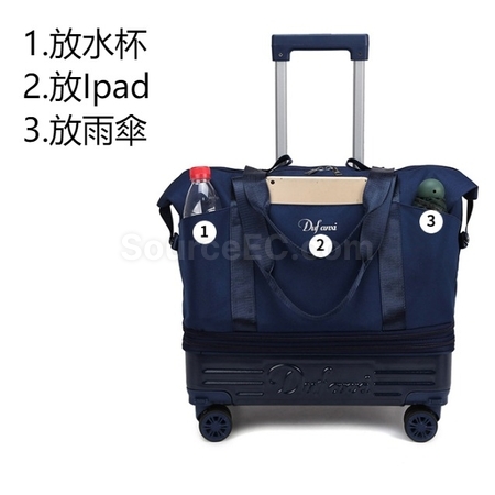 Customization Large Capacity Wheeled Travel Luggage Storage Bag Promotional Products
