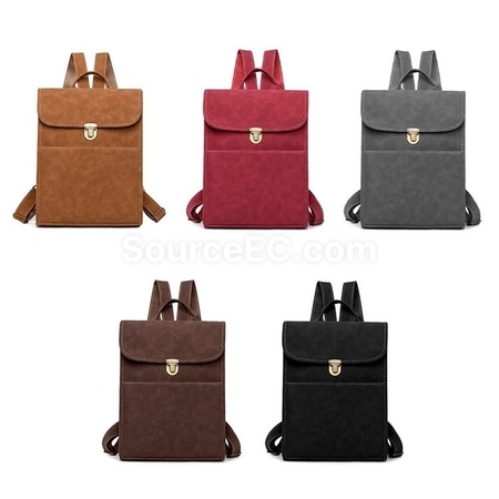 Customization 日韩风优雅电脑PU磨砂双肩包 Promotional Products