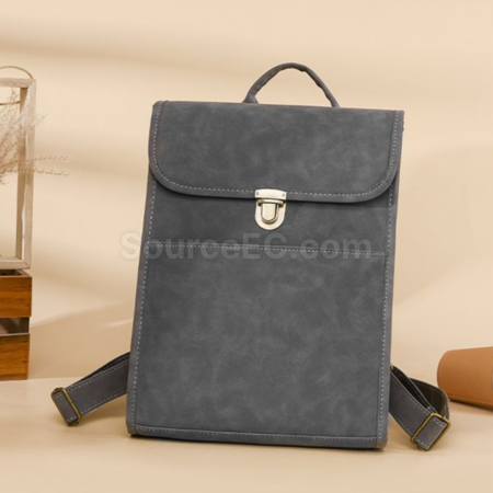 Customization 日韩风优雅电脑PU磨砂双肩包 Promotional Products
