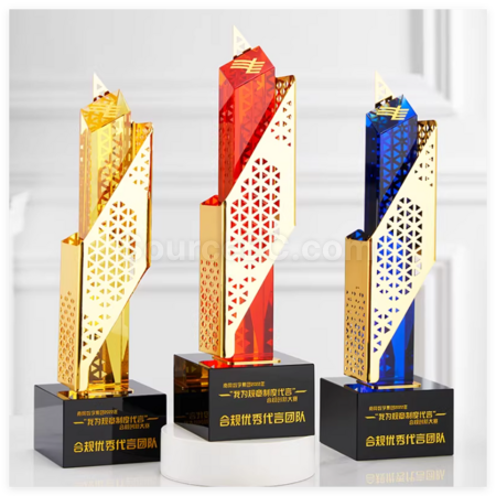 Customization Hollowed-Out Irregular Metal Trophy Promotional Products