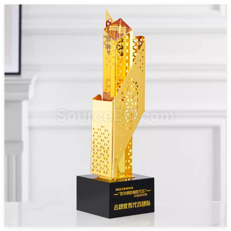 Customization Hollowed-Out Irregular Metal Trophy Promotional Products