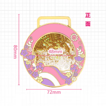 Customization Quicksand Metal Medal Promotional Products