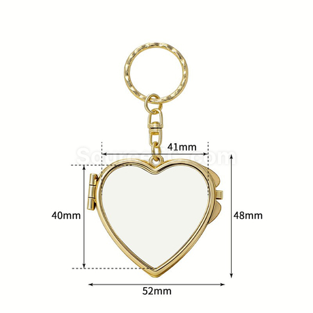 Customization Customizable Folding Vanity Mirror Keychain Promotional Products