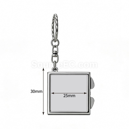 Customization Customizable Folding Vanity Mirror Keychain Promotional Products