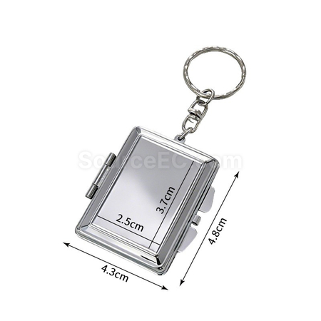 Customization Customizable Folding Vanity Mirror Keychain Promotional Products