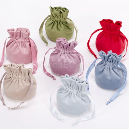 Customization Flannel drawstring bag Promotional Products