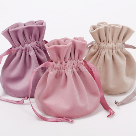 Customization Flannel drawstring bag Promotional Products