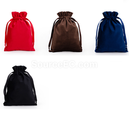 Customization Flannel drawstring bag Promotional Products