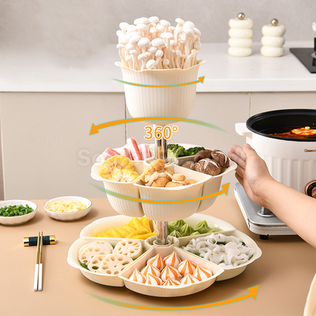 Customization Rotating Hot Pot Ingredient Preparation Plate Promotional Products