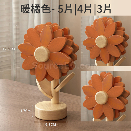 Customization Sunflower Wooden Heat-Resistant Mat Promotional Products