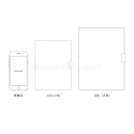Customization Three-Fold Loose-Leaf Detachable Notebook Promotional Products