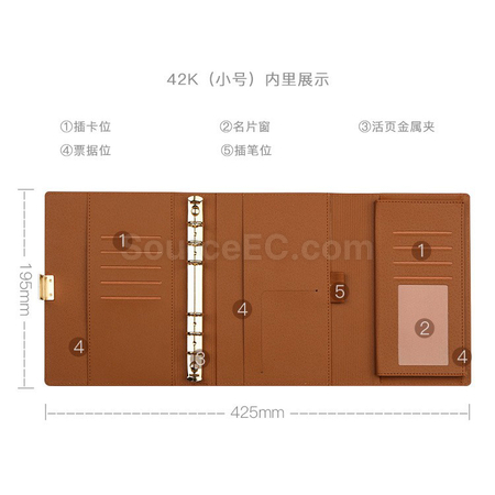 Customization Three-Fold Loose-Leaf Detachable Notebook Promotional Products