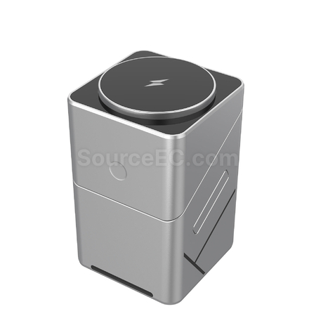Customization Rubik's Cube Rotating 3-in-1 Wireless Charging Promotional Products