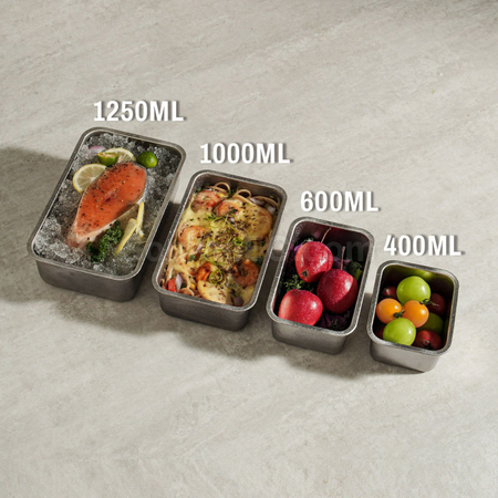 Customization Pure titanium glass lid lunch box Promotional Products