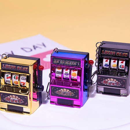 Customization Mini Decompression Portable Lucky Fruit Machine Game Machine Promotional Products