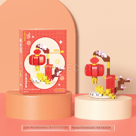 Customization Mini Decompression Building Block Ornaments For Chinese New Year Promotional Products
