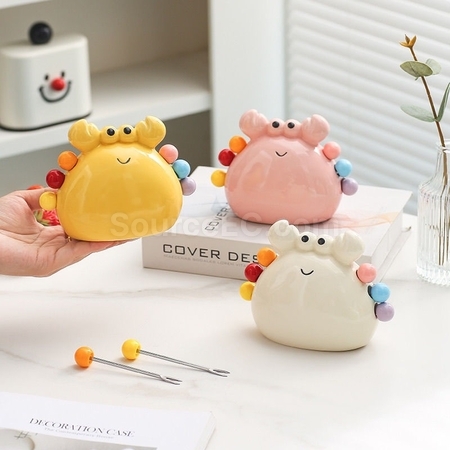 Customization Cute Stainless Steel Fruit Dessert Fork Ornament Promotional Products