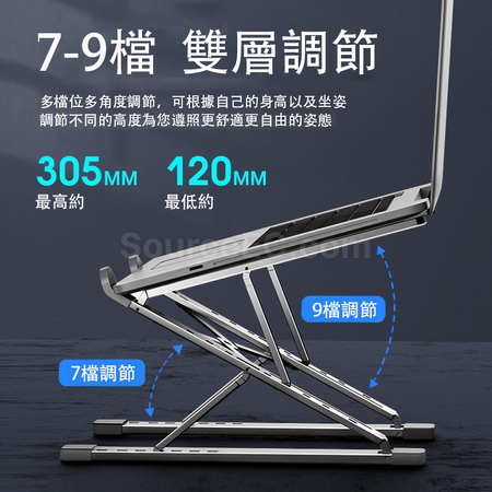 Customization Double-Layer Heightening Aluminum Alloy Laptop Stand Promotional Products