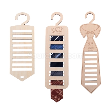 Wooden Tie Organizer
