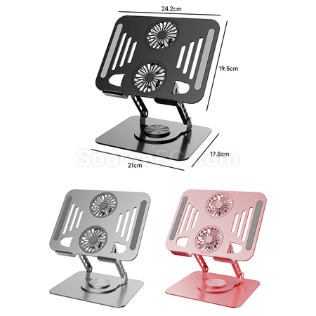 Customization Laptop Cooling Stand With Fan Promotional Products