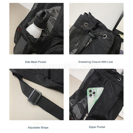 Customization Lightweight Portable Multi-Purpose Drawstring Fitness Backpack Promotional Products