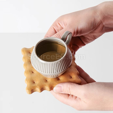 Customization Solid Wood Cookie Insulated Coaster Promotional Products