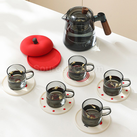 Customization Silicone Apple Insulated Coasters Promotional Products