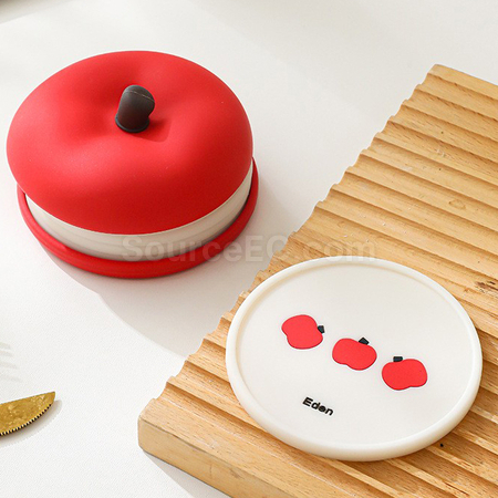 Customization Silicone Apple Insulated Coasters Promotional Products