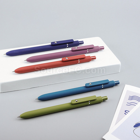 Customization Low center of gravity steel ball pen clip gel pen Promotional Products