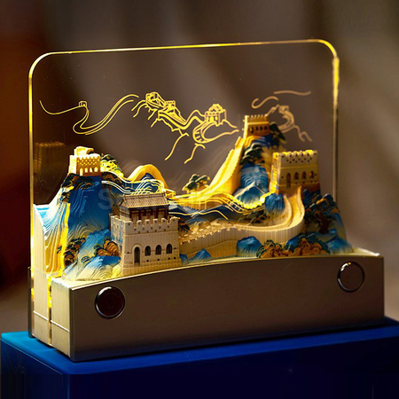 Customization Customizable Hand-Torn Calendar Paper Carved Lamp Promotional Products