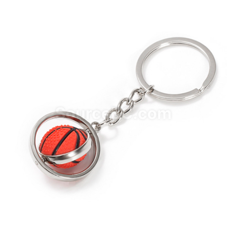 Customization Rotating ball-shaped metal keychain Promotional Products