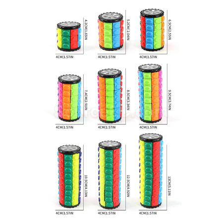 Customization Decompression Cylindrical Rubik's Cube Promotional Products