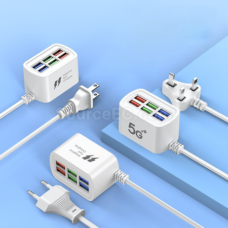 Customization Portable Desktop Multi-Port Charger Promotional Products