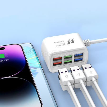 Customization Portable Desktop Multi-Port Charger Promotional Products