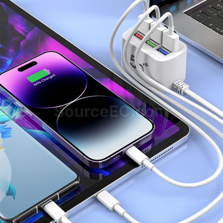Customization Portable Desktop Multi-Port Charger Promotional Products