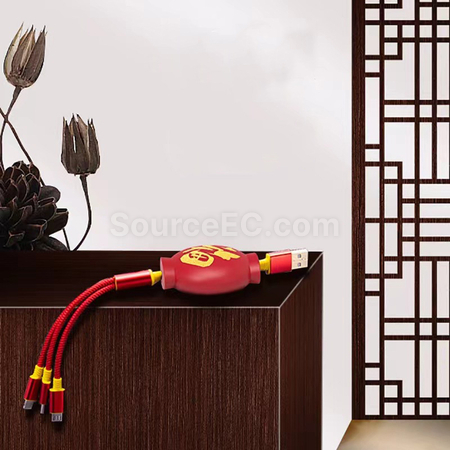 Customization Triple - in - one data cable Promotional Products