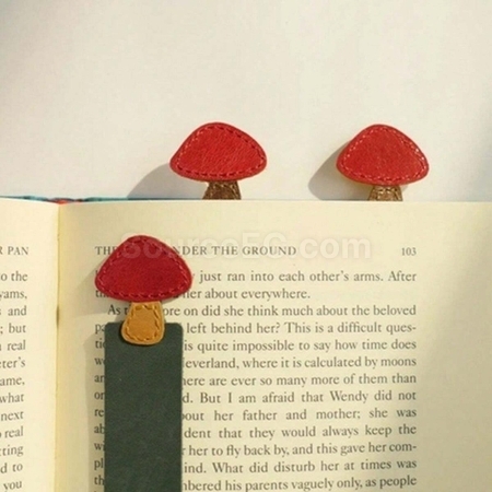 Customization Mushroom Head PU Bookmark Promotional Products