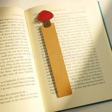 Customization Mushroom Head PU Bookmark Promotional Products