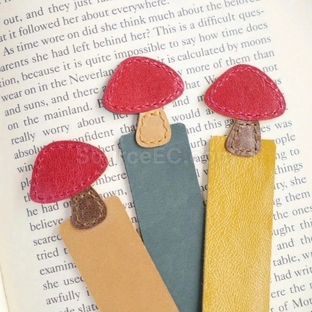 Customization Mushroom Head PU Bookmark Promotional Products