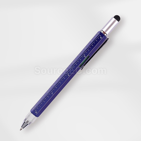Customization Multifunctional touch head screwdriver ruler 6-in-1 ballpoint pen Promotional Products