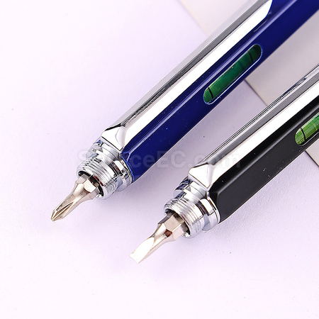 Customization Multifunctional touch head screwdriver ruler 6-in-1 ballpoint pen Promotional Products