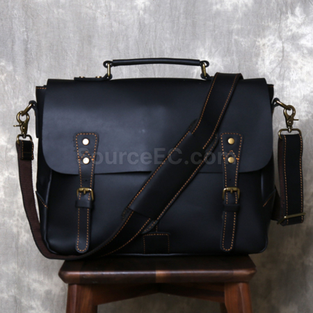 Customization Retro Genuine Leather Briefcase Promotional Products